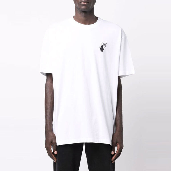 Футболка fw21 logo arrow round neck short sleeve loose fit white Off-White, белый — фото 3