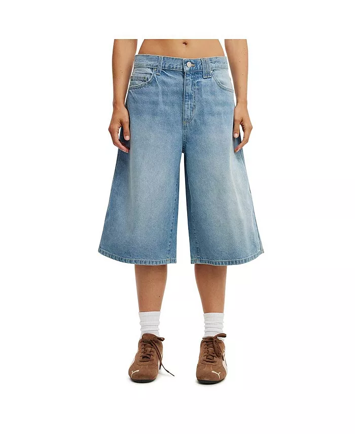 

Женские джинсовые шорты-бермуды 91 Baggy COTTON ON, синий