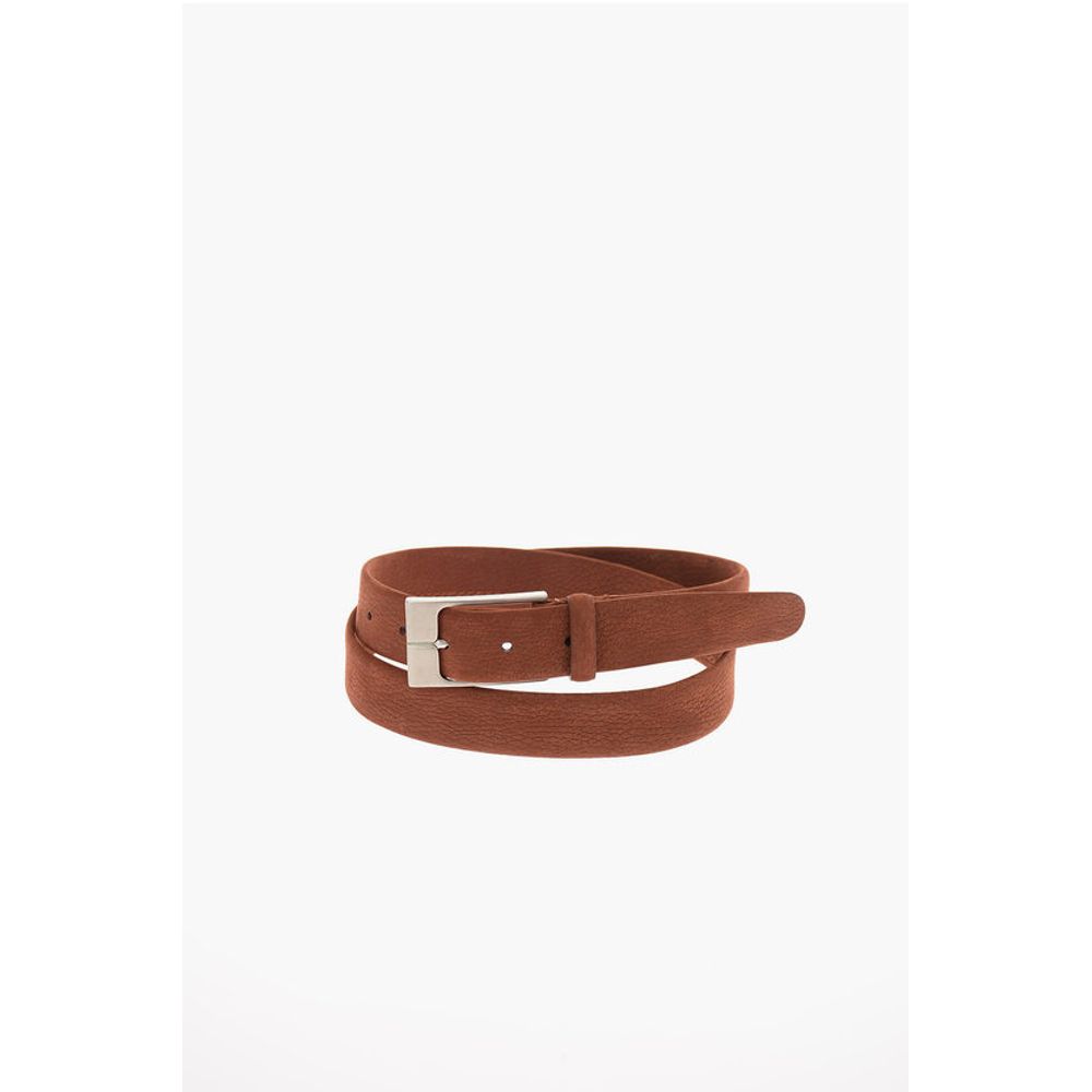 

Ремень из фактурной замши 25 мм Corneliani, Brown