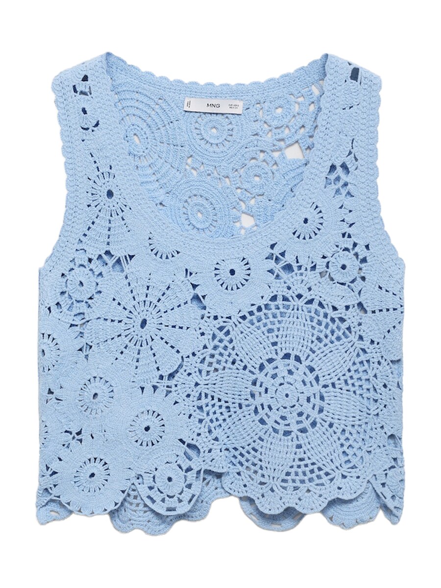 

Вязаный топ MANGO GARDEN, Light blue