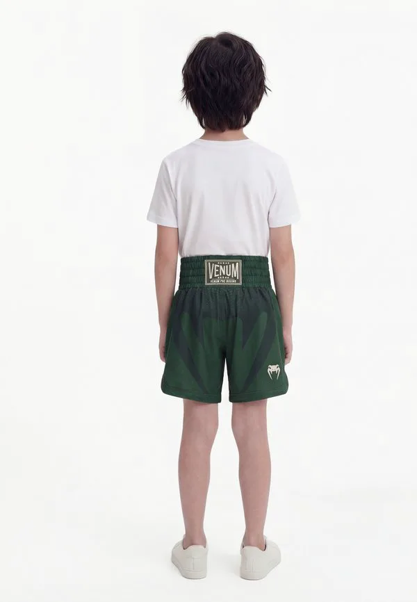 Спортивные шорты унисекс для бокса attack Venum, Forest Green/Off-White — фото 2