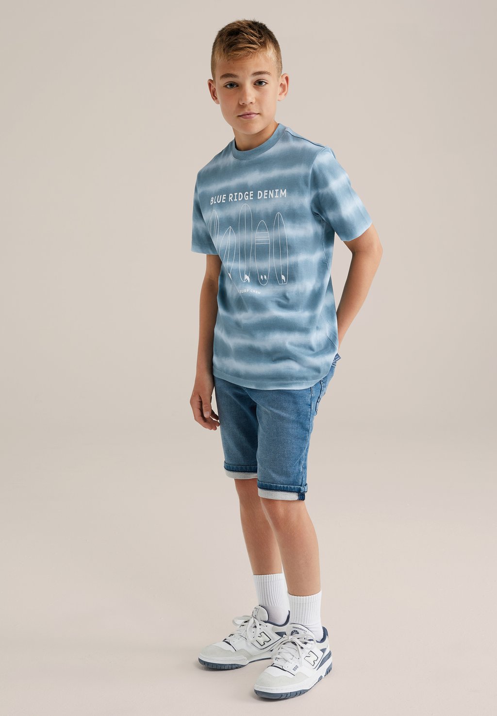 

Футболка с принтом BLUE RIDGE WE Fashion, цвет Greyish Blue