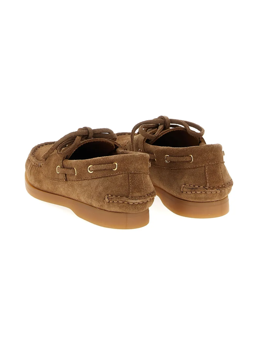 Замшевые детские туфли Golden Goose Kids, коричневый — фото 2