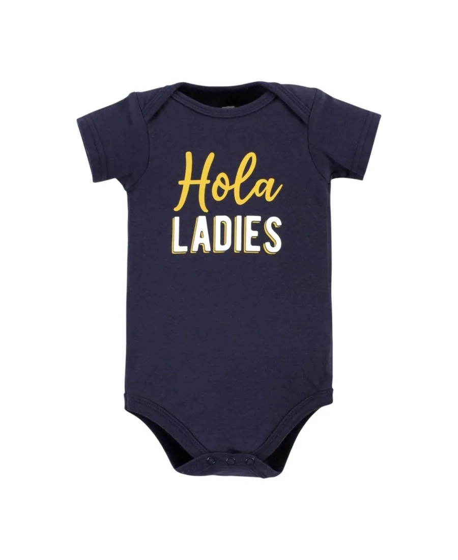 Комплект из 5 хлопковых боди Essential Hudson Baby, Hola Ladies 5-Pack — фото 3