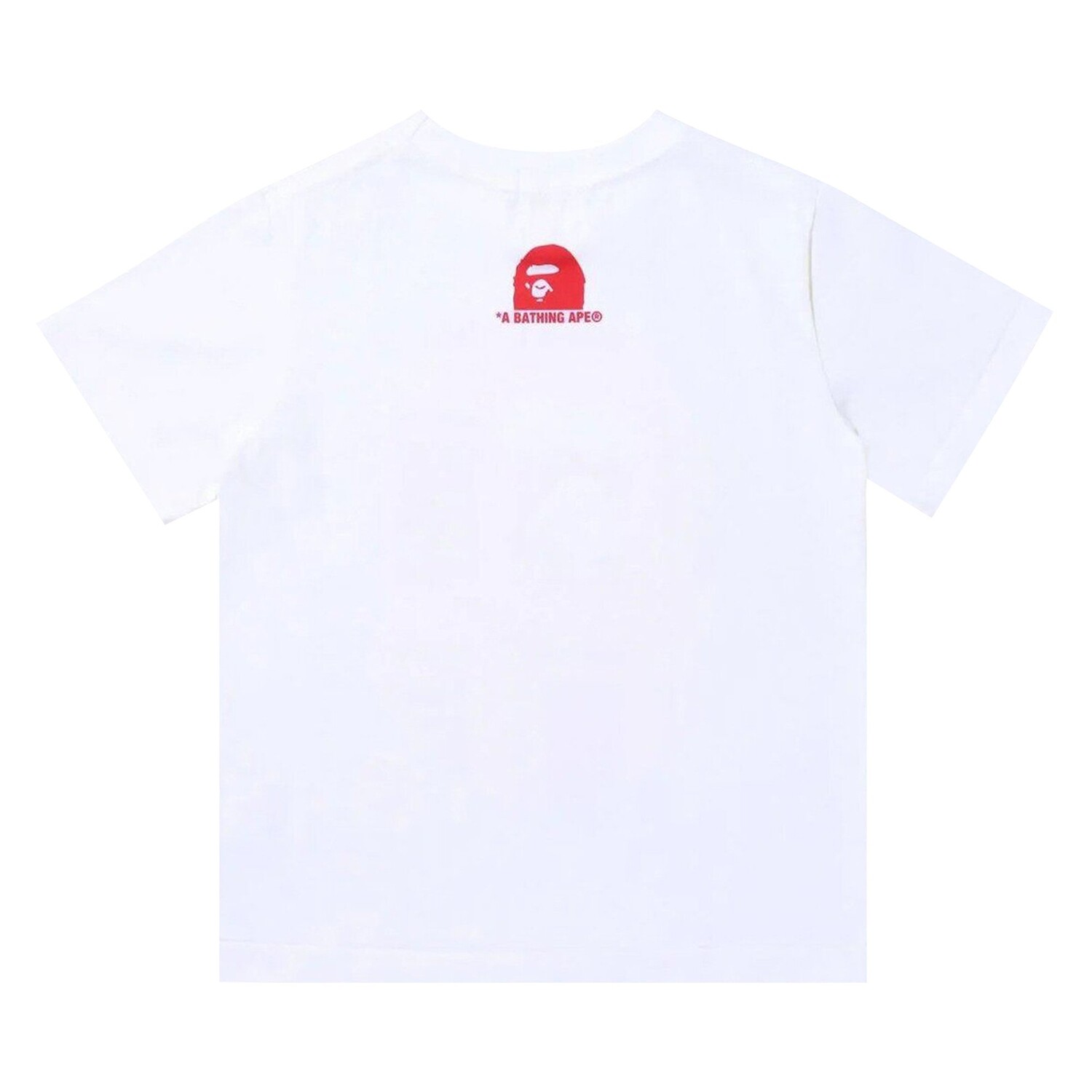 BAPE Подарочная футболка с головой обезьяны в клетку, цвет Белый — фото 2