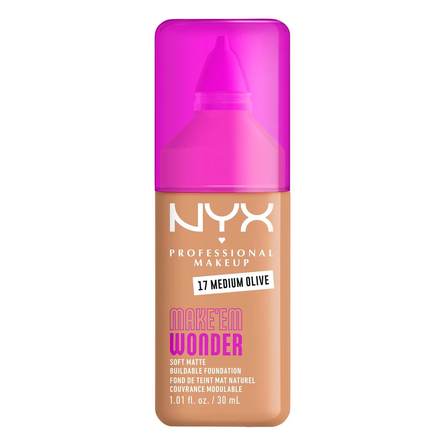 Тональная основа «Make 'Em Wonder Foundation» от NYX Professional Makeup Nyx Professional Makeup, Medium Olive