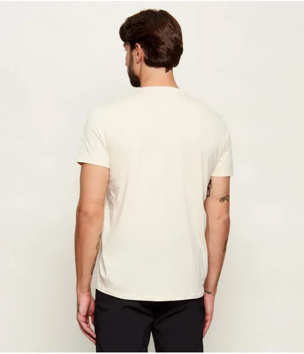 Футболка regular fit Lacoste, бежевый — фото 3