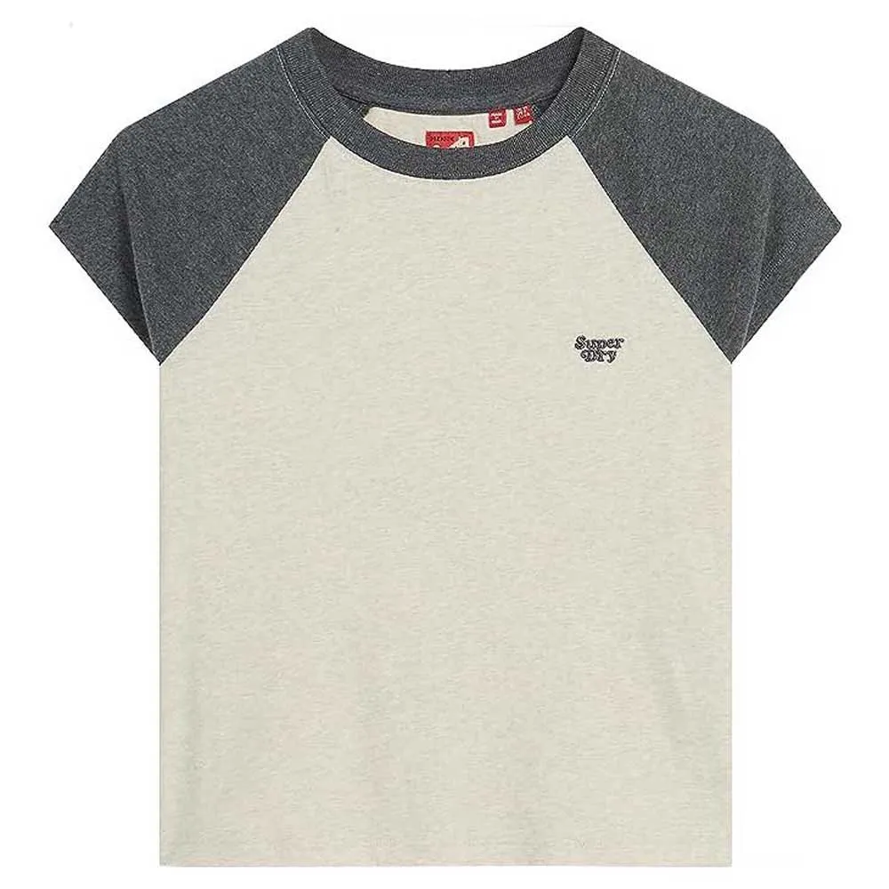 

Футболка Superdry Essential Logo Raglan, серый