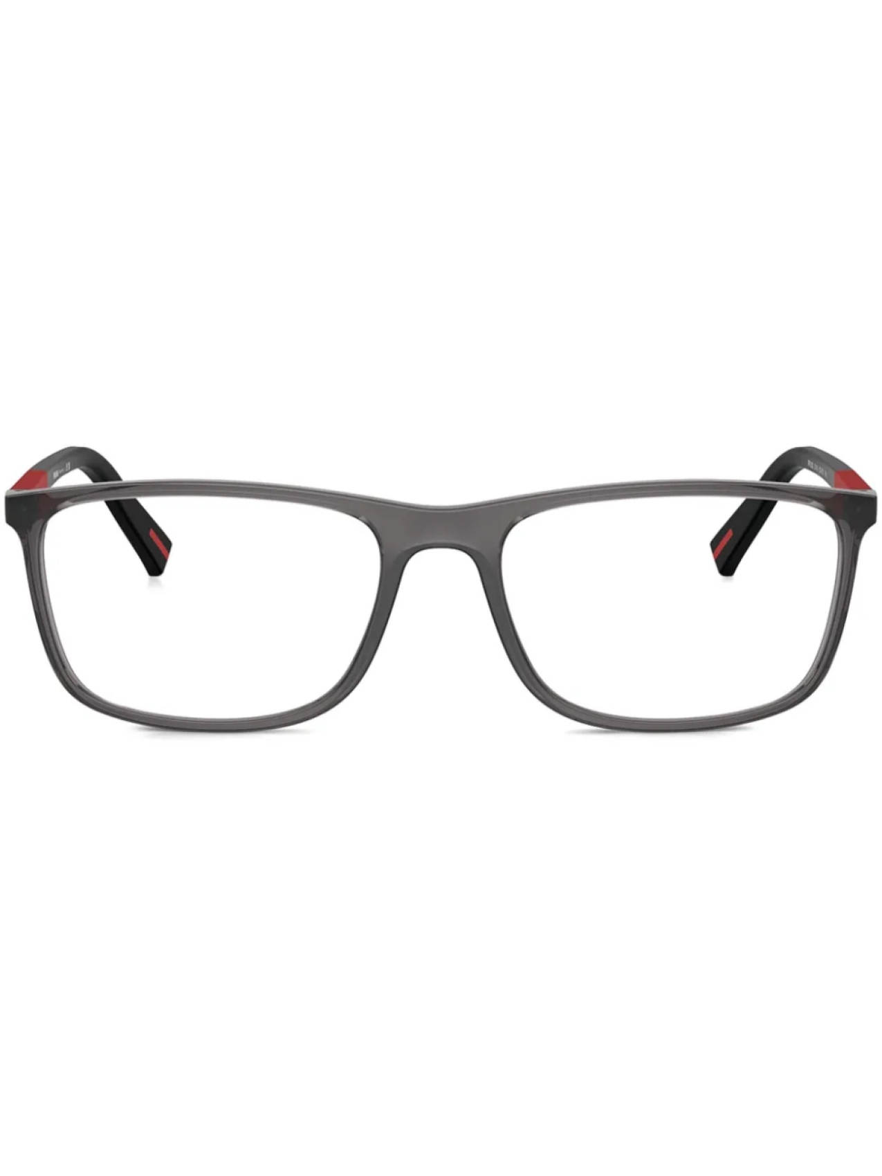 

Prada Linea Rossa очки PS 03QV в прямоугольной оправе, серый