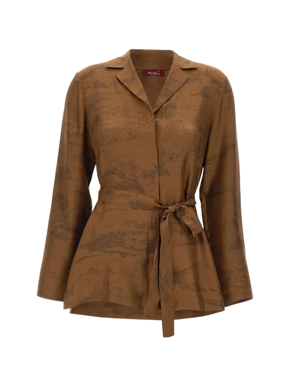 

Рубашка с принтом Abituro Max Mara, коричневый