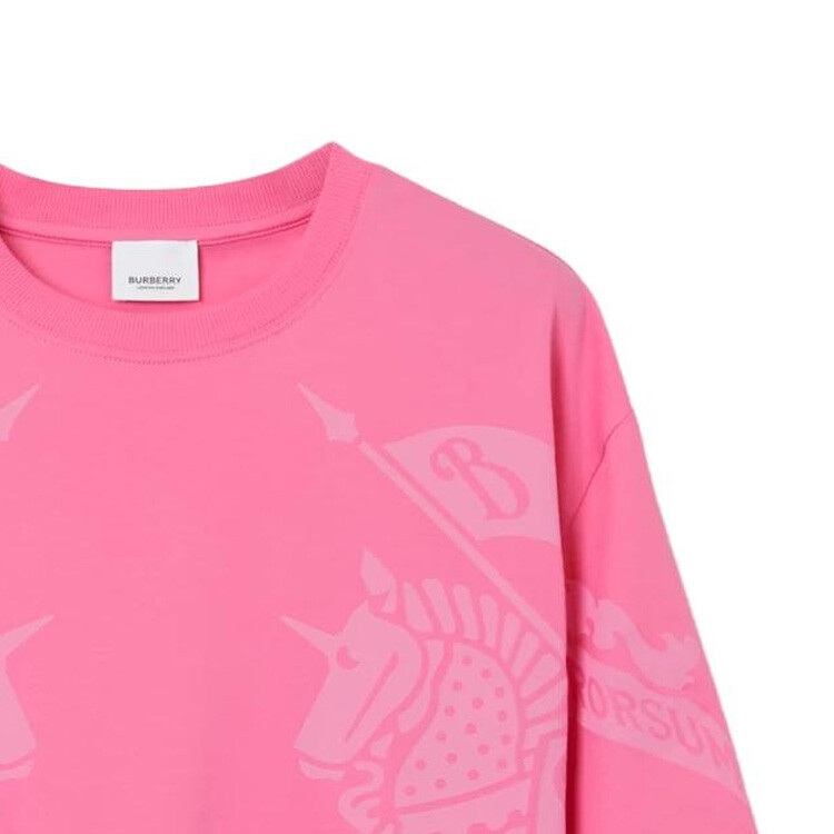 Футболка женская Burberry EKD-Print, розовый — фото 3
