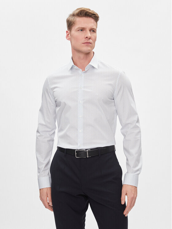 

Рубашка узкого кроя Calvin Klein, белый