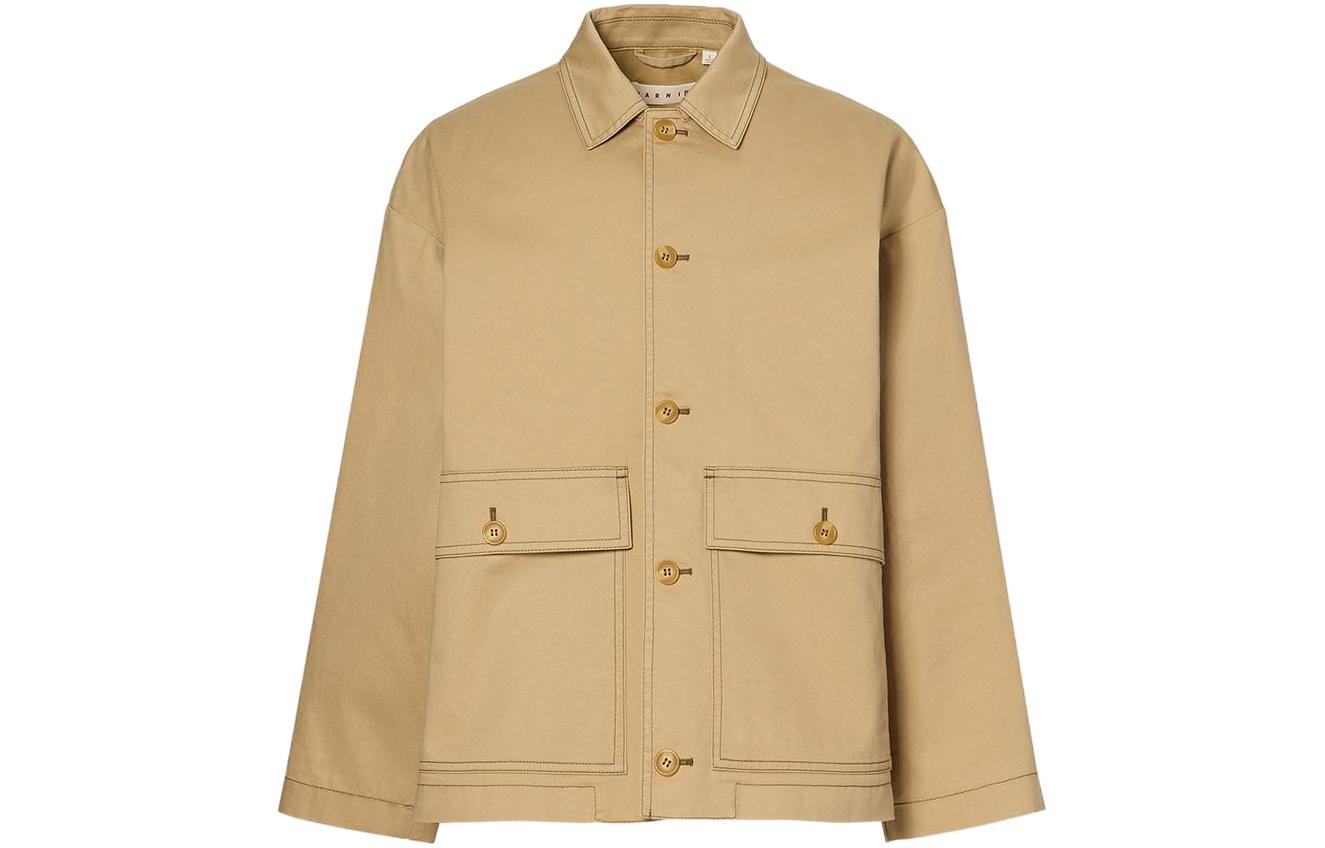 UNIQLO Икс Марни просторная утилитарная куртка, Beige — фото 3