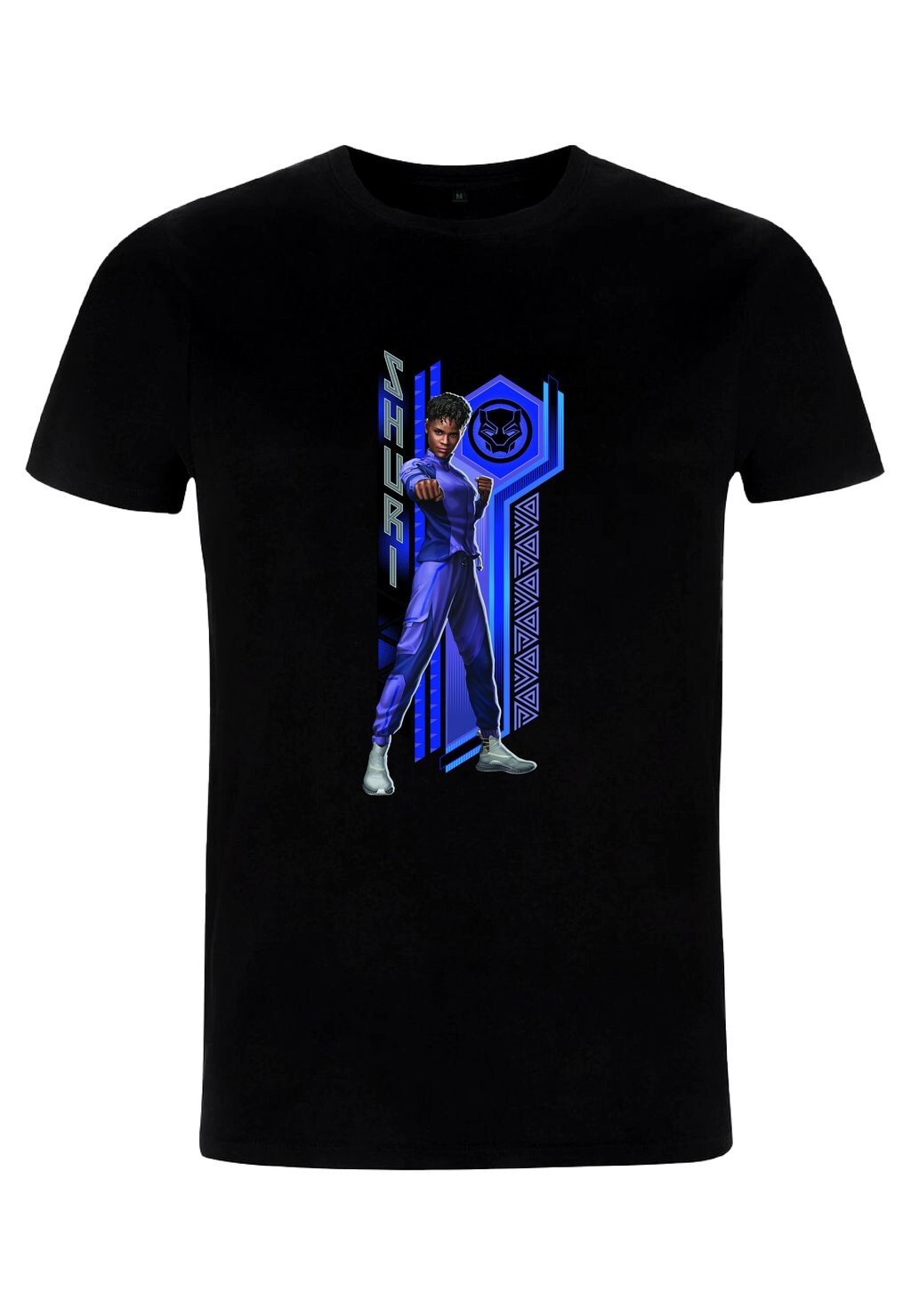 

Футболка с принтом MARVEL BLACK PANTHER WAKANDA FOREVER SHURI PATTERN Marvel, черный