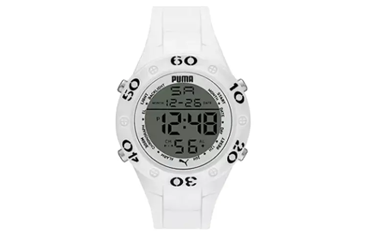 

PUMA Часы Wrist Watch Quartz Movement Plastic Strap 49mm Gray Dial Men's Watch, Gray Dial