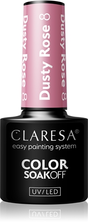 

Гибридный лак для ногтей Claresa SoakOff UV/LED Color Dusty Rose, 8 5 g