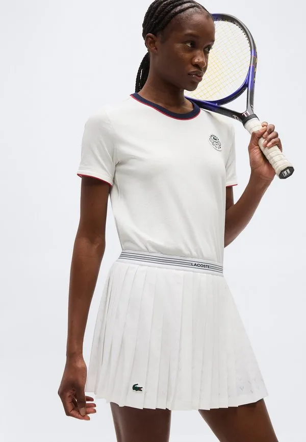 Юбка в стиле ретро, спортивная юбка Lacoste Sport, White/White — фото 4