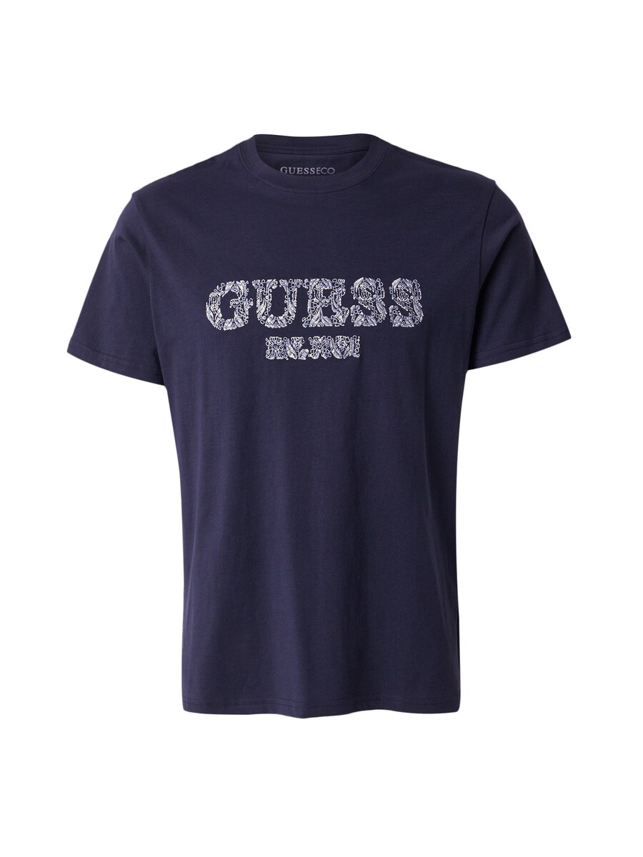 

Рубашка GUESS, цвет Dusty blue/Dark blue