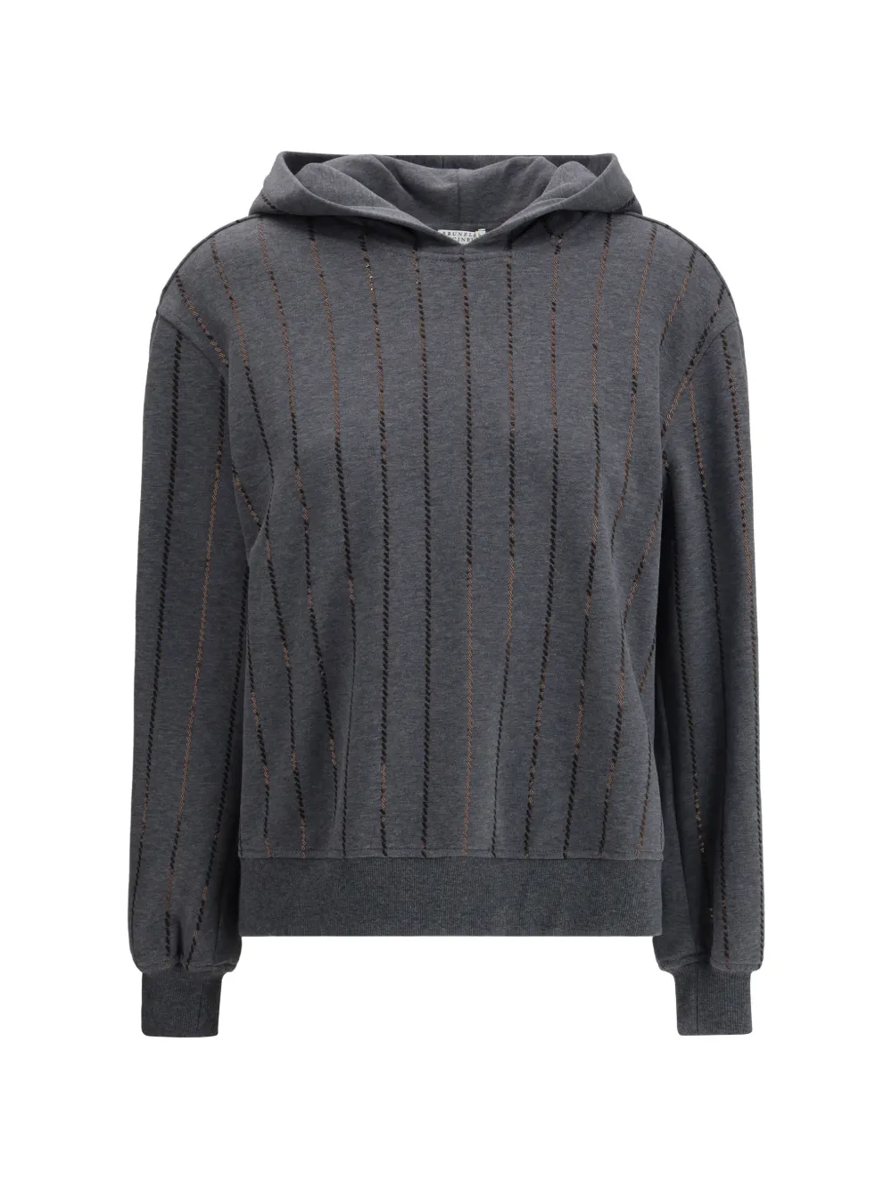 

Худи с украшением из пайеток Brunello Cucinelli, серый