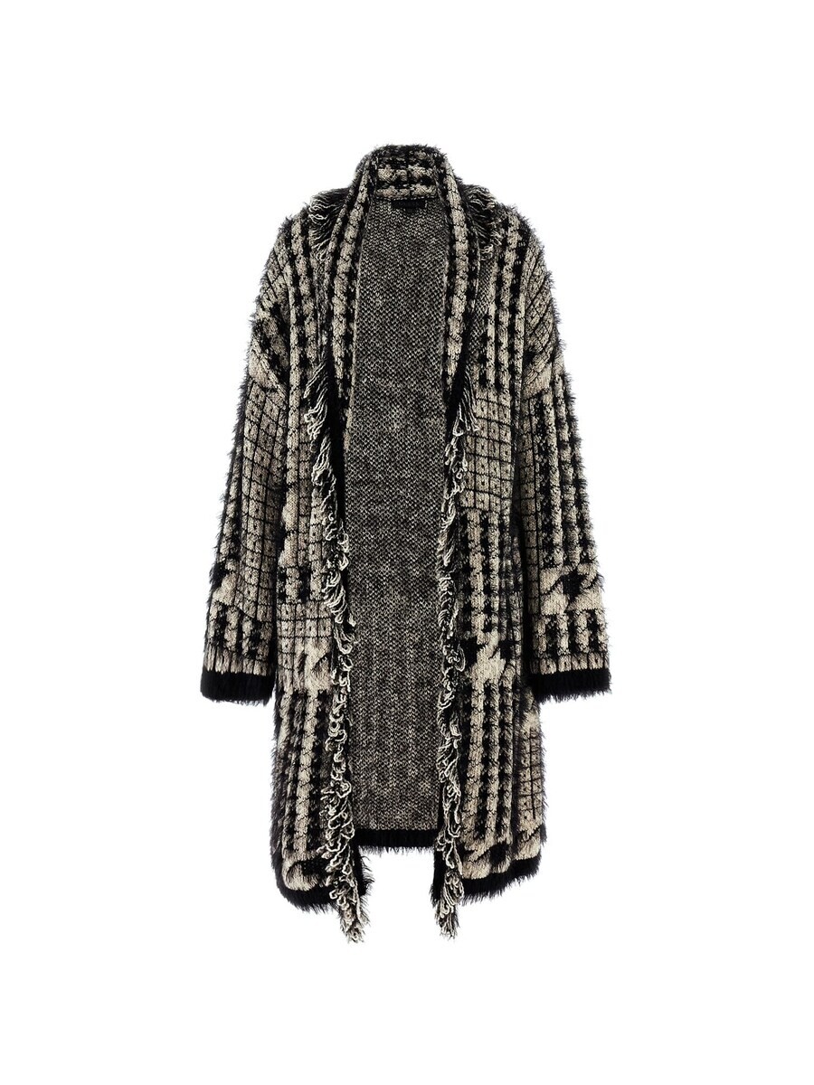 

Вязаный кардиган GUESS Knit Cardigan, цвет beige/black