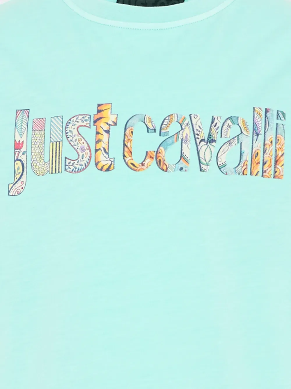 Футболка с коротким рукавом и принтом логотипа Just Cavalli Kids, синий — фото 3