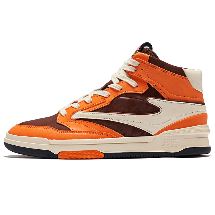 

Erke Износостойкие нескользящие высокие кроссовки для скейтбординга Single 3.0, мужские, цвет мокко, коричневый, мандарин