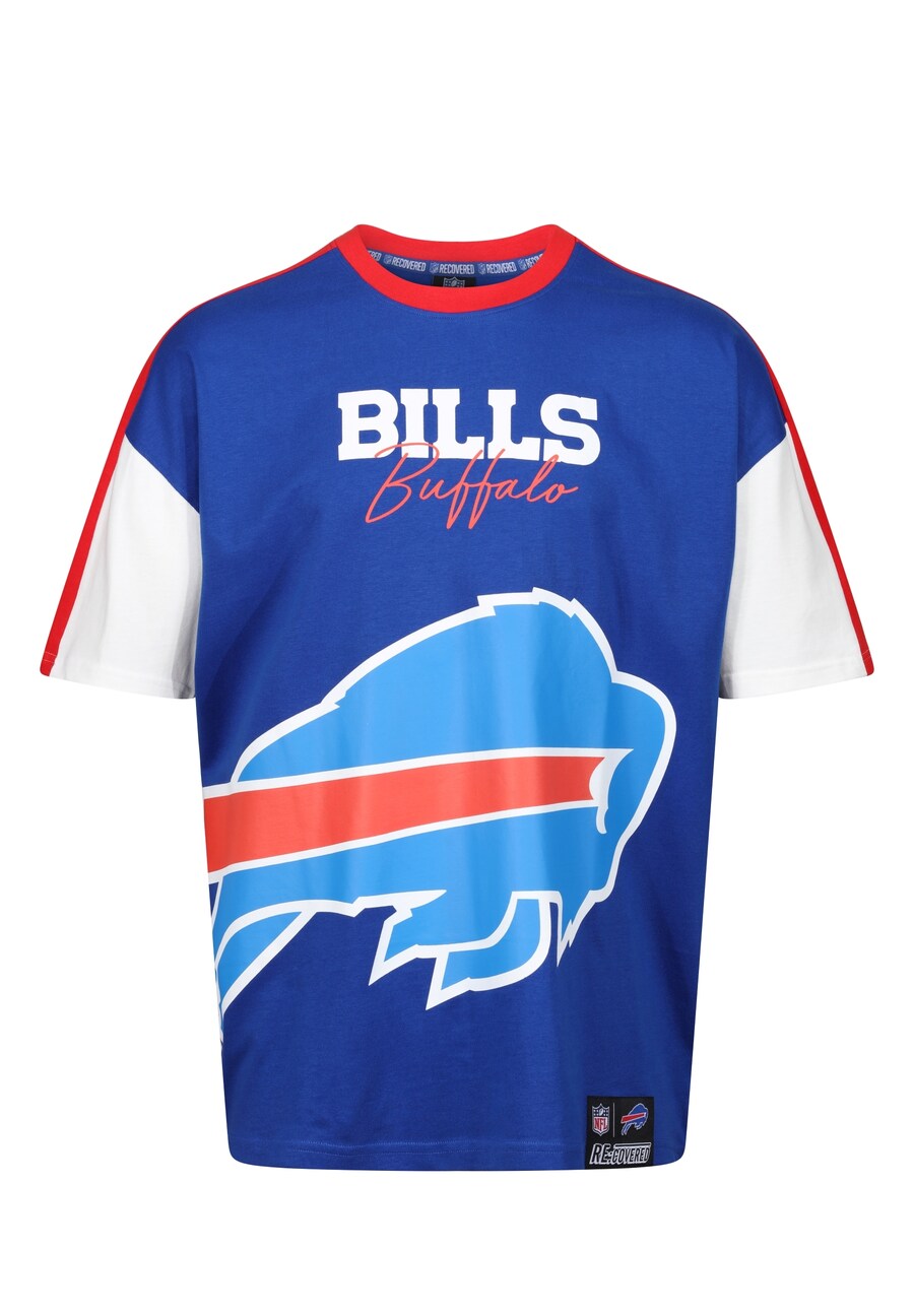 

Футболка Recovered NFL Bills Buffalo Cut and Sew Oversized, Blue