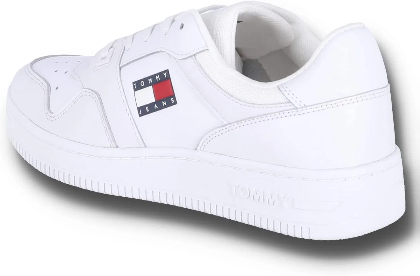 Кроссовки Tommy Jeans Herren Retro Basket ESS Em0em00955Cupsole Sneaker, White — фото 3