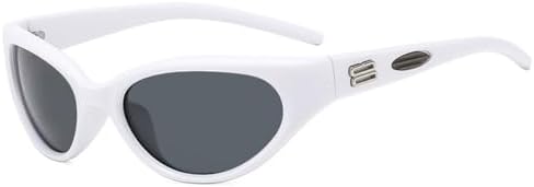 

Солнцезащитные очки «кошачий глаз» 2026 года для женщин и мужчин, винтажные солнцезащитные очки в стиле панк, хип-хоп, женские очки, размер 5, один размер MTZJH, One Color