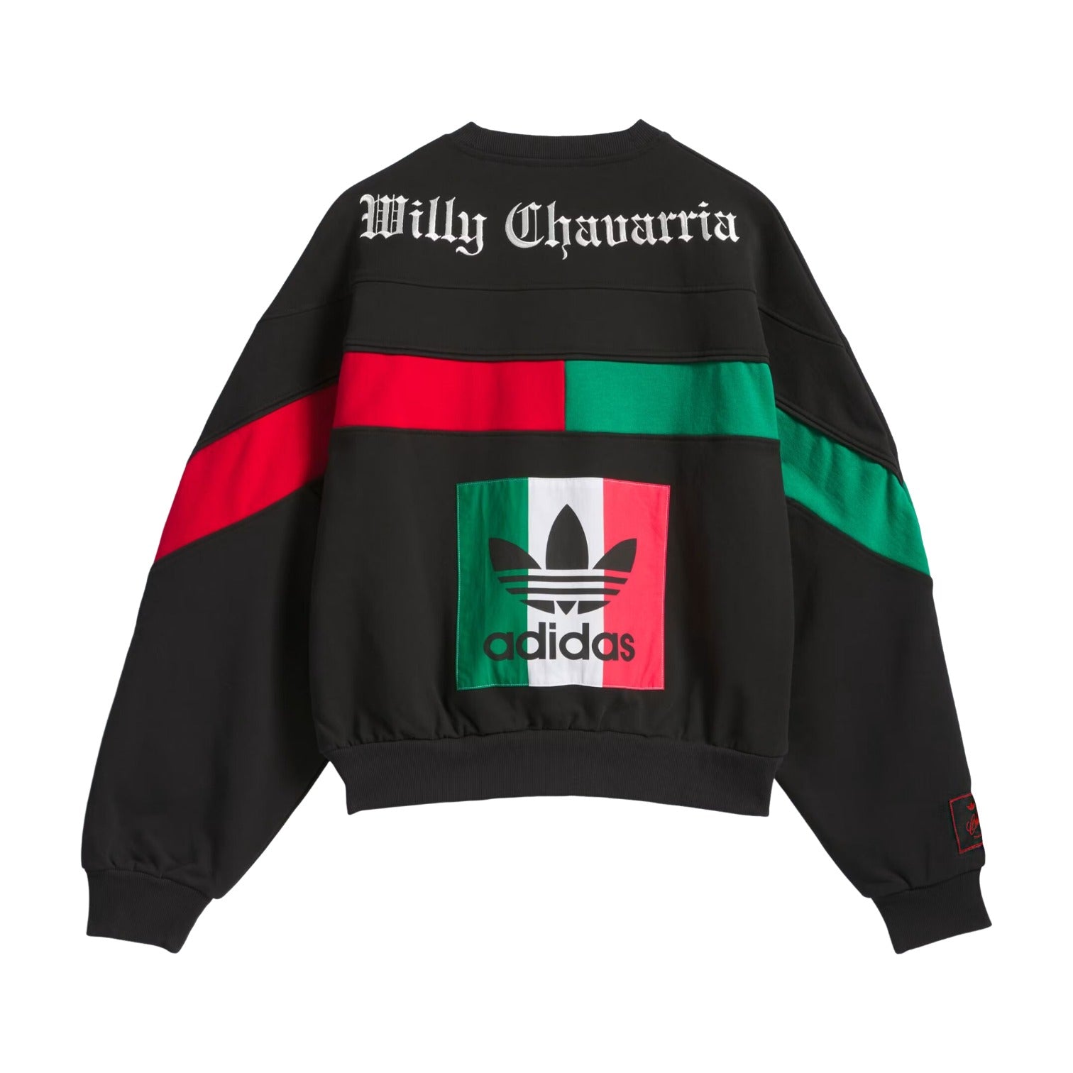 Толстовка Adidas x Willy Chavarria Bball Fleece Crewneck 'Black' — фото 2
