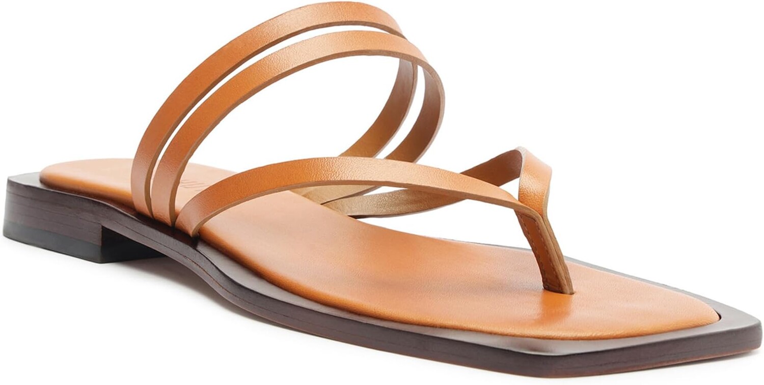 

Сандалии Schutz Rania Flat, цвет Cuoio Brown