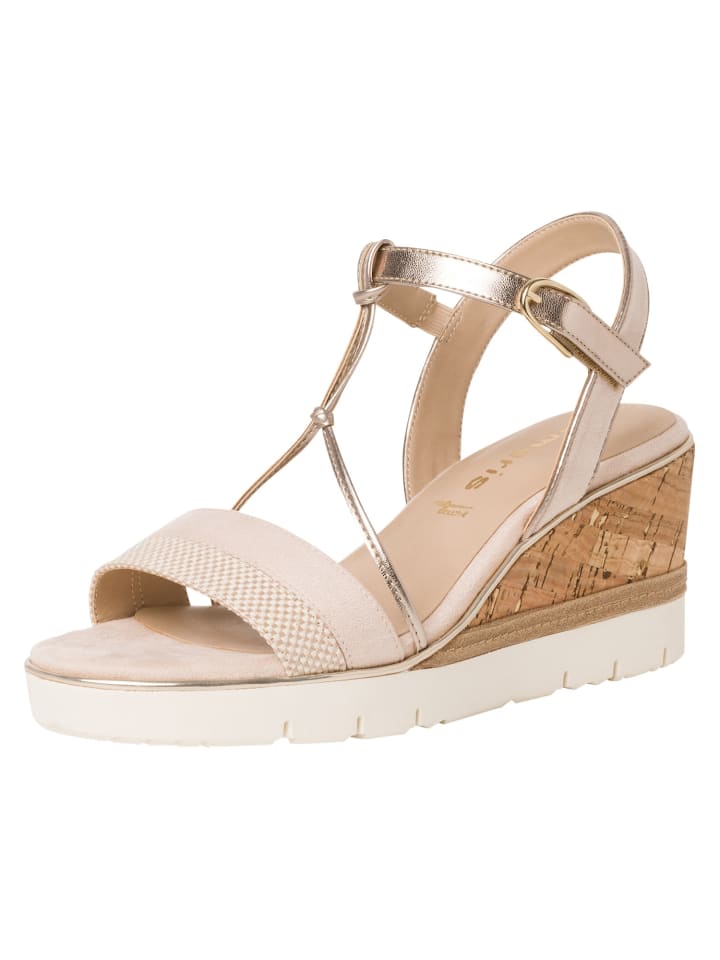 

Сандалии на плоской подошве Tamaris Sandalette, цвет beige comb