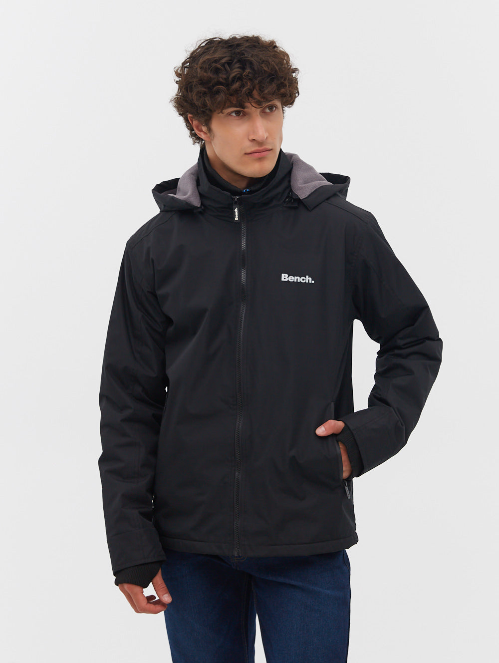 

Двусторонняя куртка Hawn Ripstop с капюшоном Bench., черный