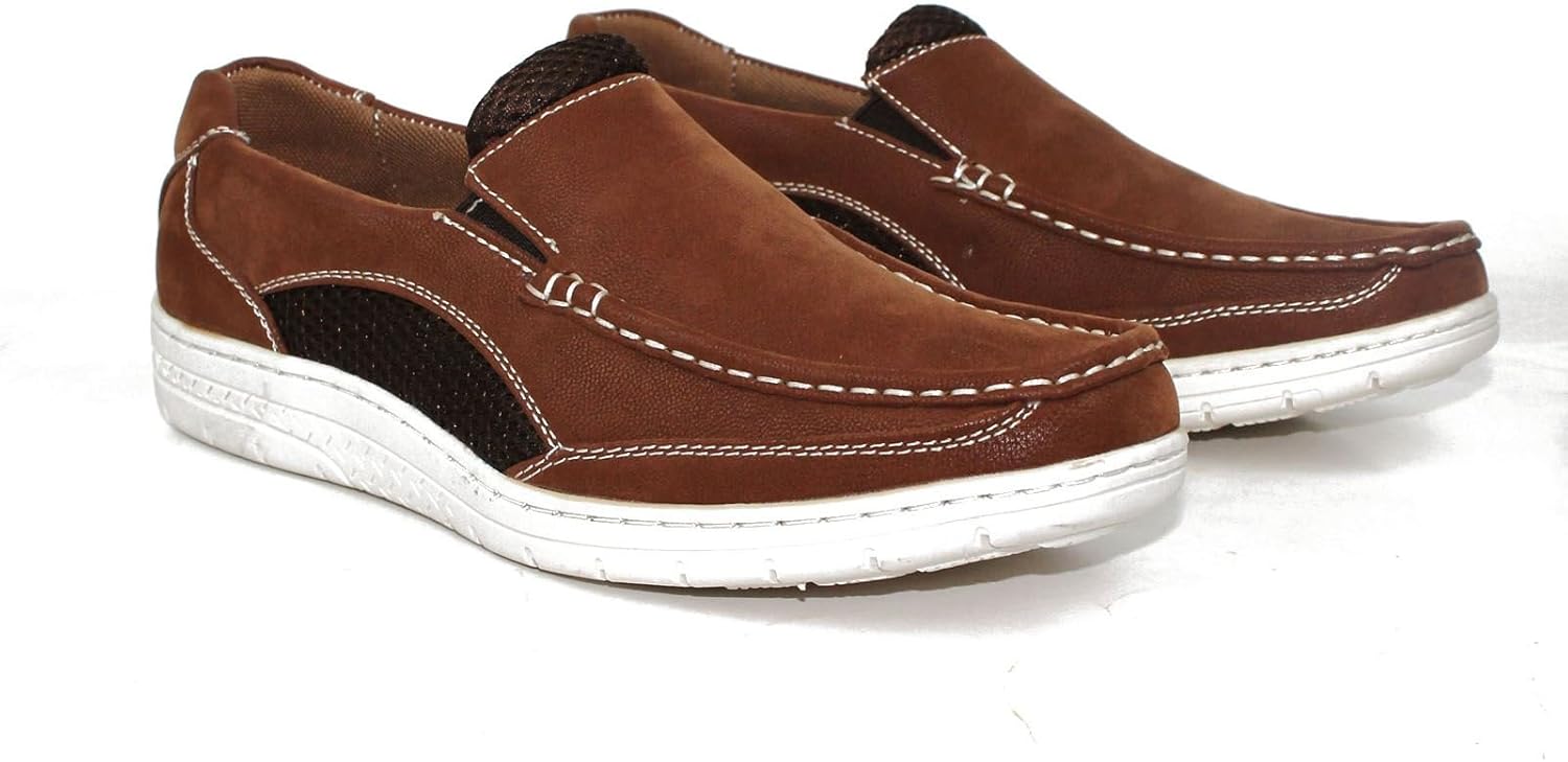 Мужские повседневные мокасины для вождения 186112 CITI SHOES, коричневый