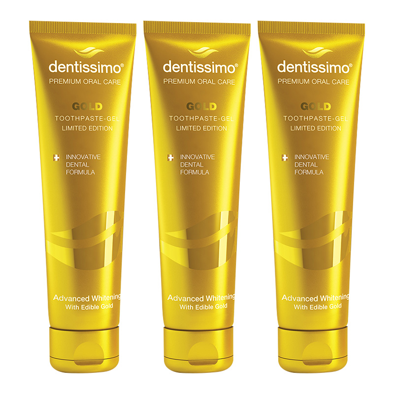 Зубная паста-гель Dentissimo Advanced Whitening Gold, 75 мл — фото 3