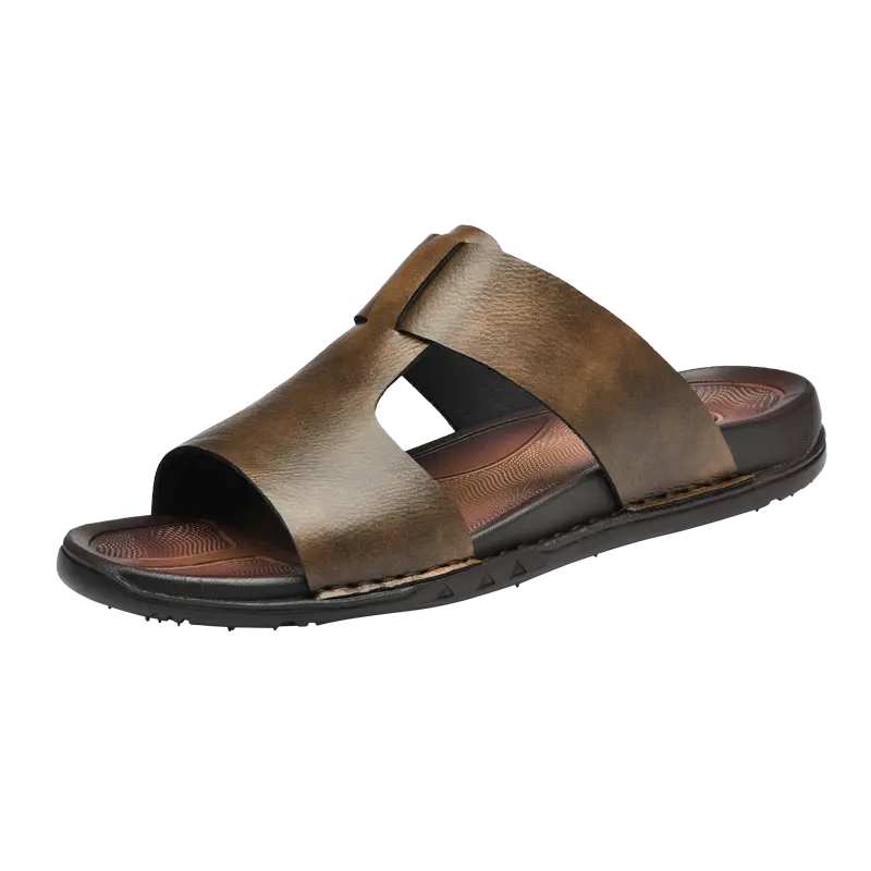 

BOLE Скользостойкие износостойкие шлепанцы мужские - коричневые, цвет Brown