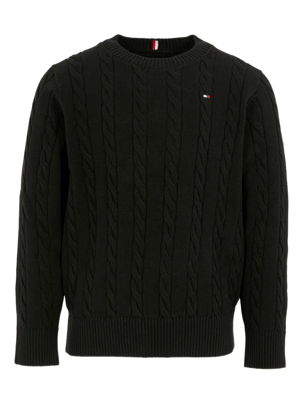 

Свитер с косами Tommy Hilfiger Junior, черный