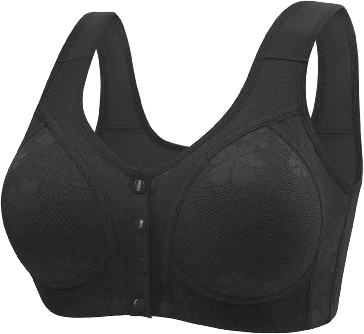Бюстгальтер передняя застежка, Generic, X4-black