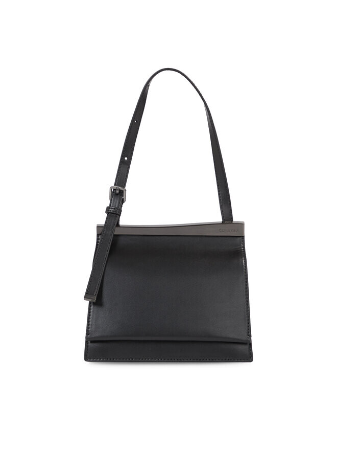 

Классическая сумка Metal Edge Shldr Bag Sm W/ Flap Calvin Klein, черный
