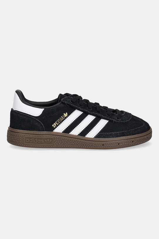 Детские замшевые кроссовки Handball Spezial Adidas Originals, черный — фото 2