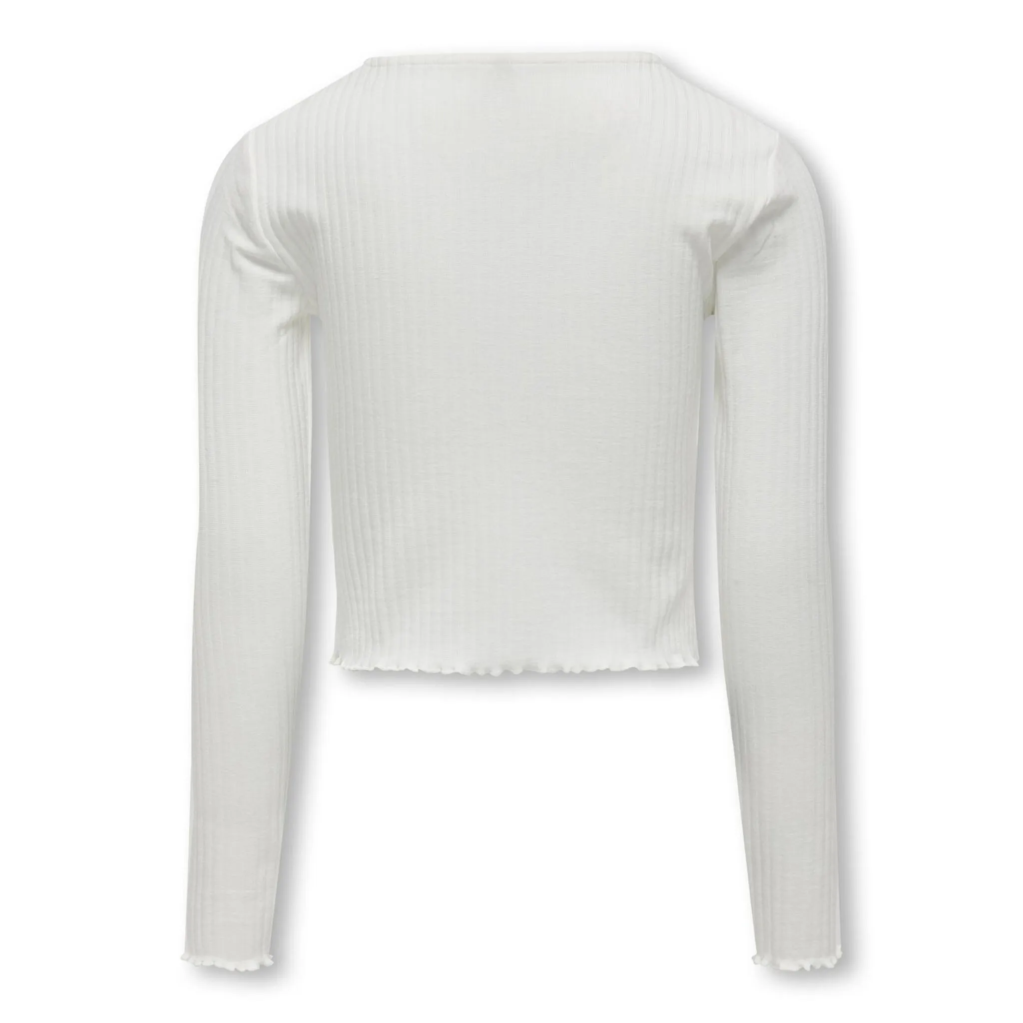 Рубашка с круглым вырезом KIDS ONLY «KOGNELLA L/S O-NECK TOP JRS NOOS», цвет Cloud Dancer — фото 2