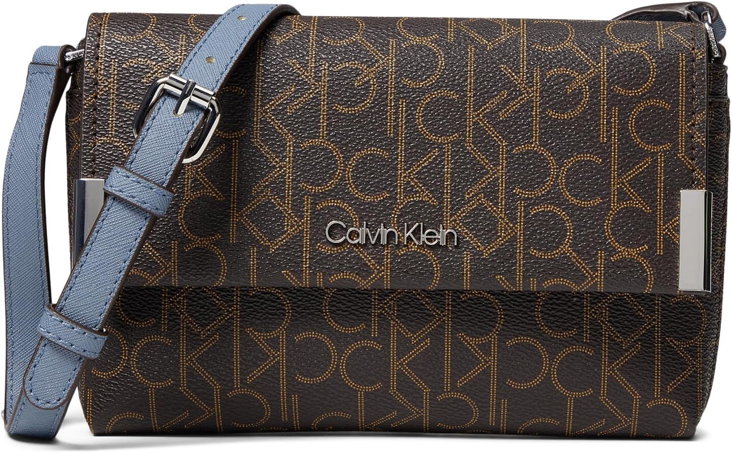 

Сумка кросс-боди Calvin Klein Key Item Signature Crossbody, цвет Brown/Khaki/Flintstone