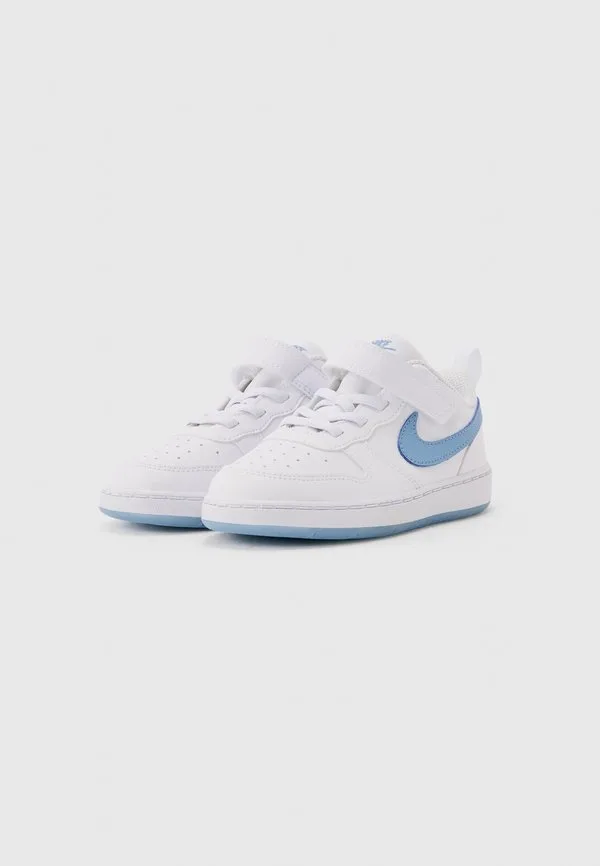 Кроссовки court borough low Nike Sportswear, White/Work Blue — фото 2
