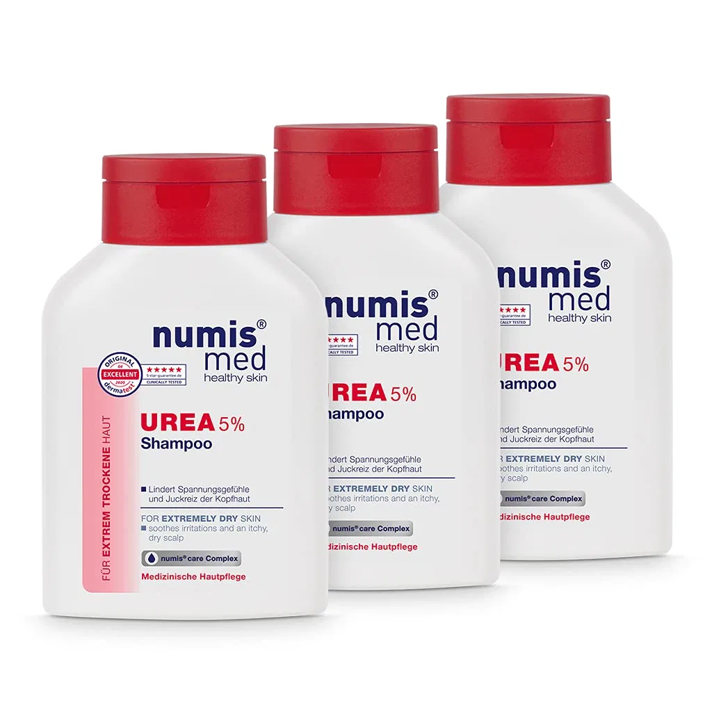 Шампунь с 5% мочевиной для сухой и зудящей кожи головы от numis med Numis Med, Pack Of 3