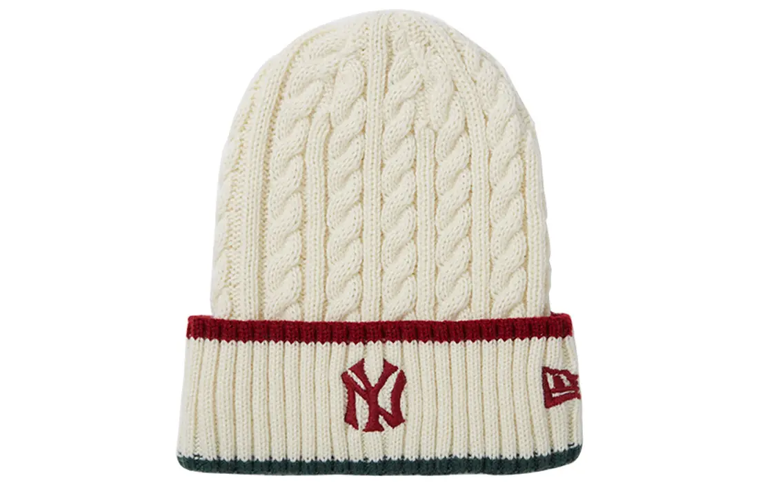 

New Era Унисекс бини бежевый, Ivory White