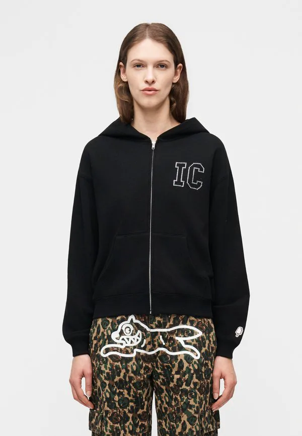 

Толстовка на молнии с капюшоном и кристаллами Icecream, Black, Черный, Толстовка на молнии с капюшоном и кристаллами Icecream, Black