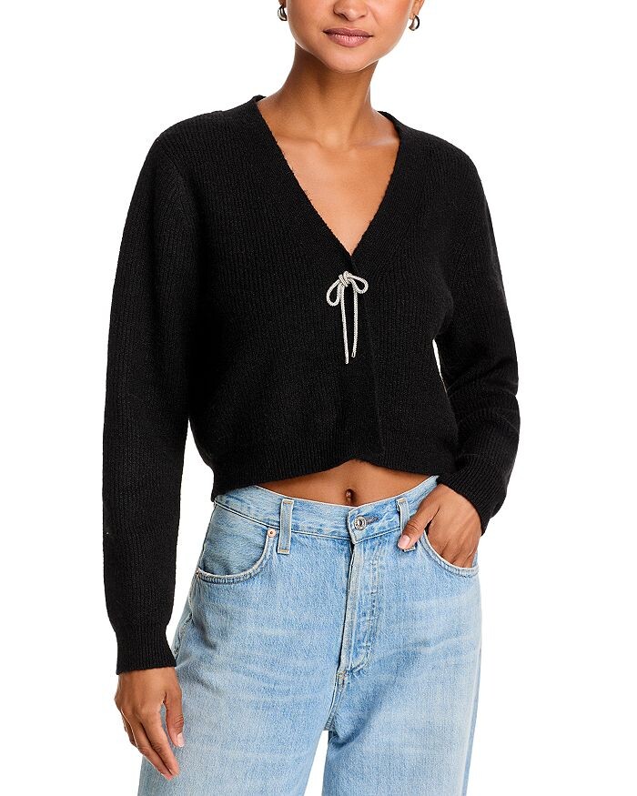 

Кардиган с бантом AQUA, черный