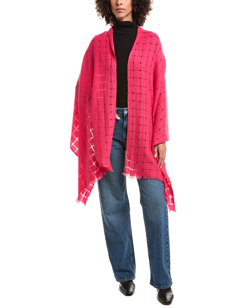 

Кашемировая шаль Forte с открытым плетением, poppy