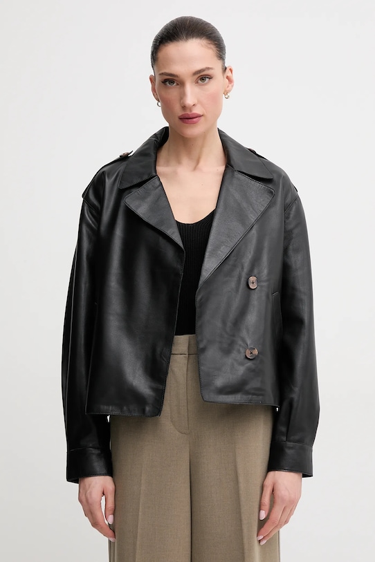 

Кожаная куртка GRETA Pepe Jeans, черный