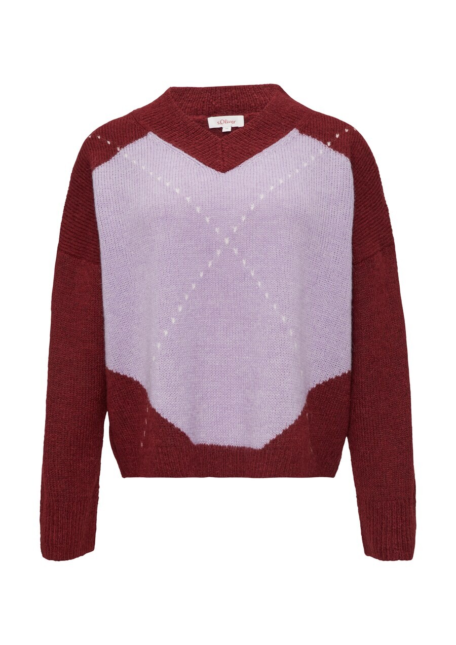 

Тонкий вязаный свитер s.Oliver Sweater, цвет lilac/blackberry